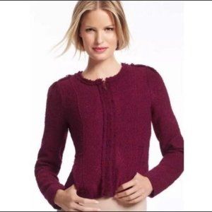 Cabi burgundy jacket wool polyester